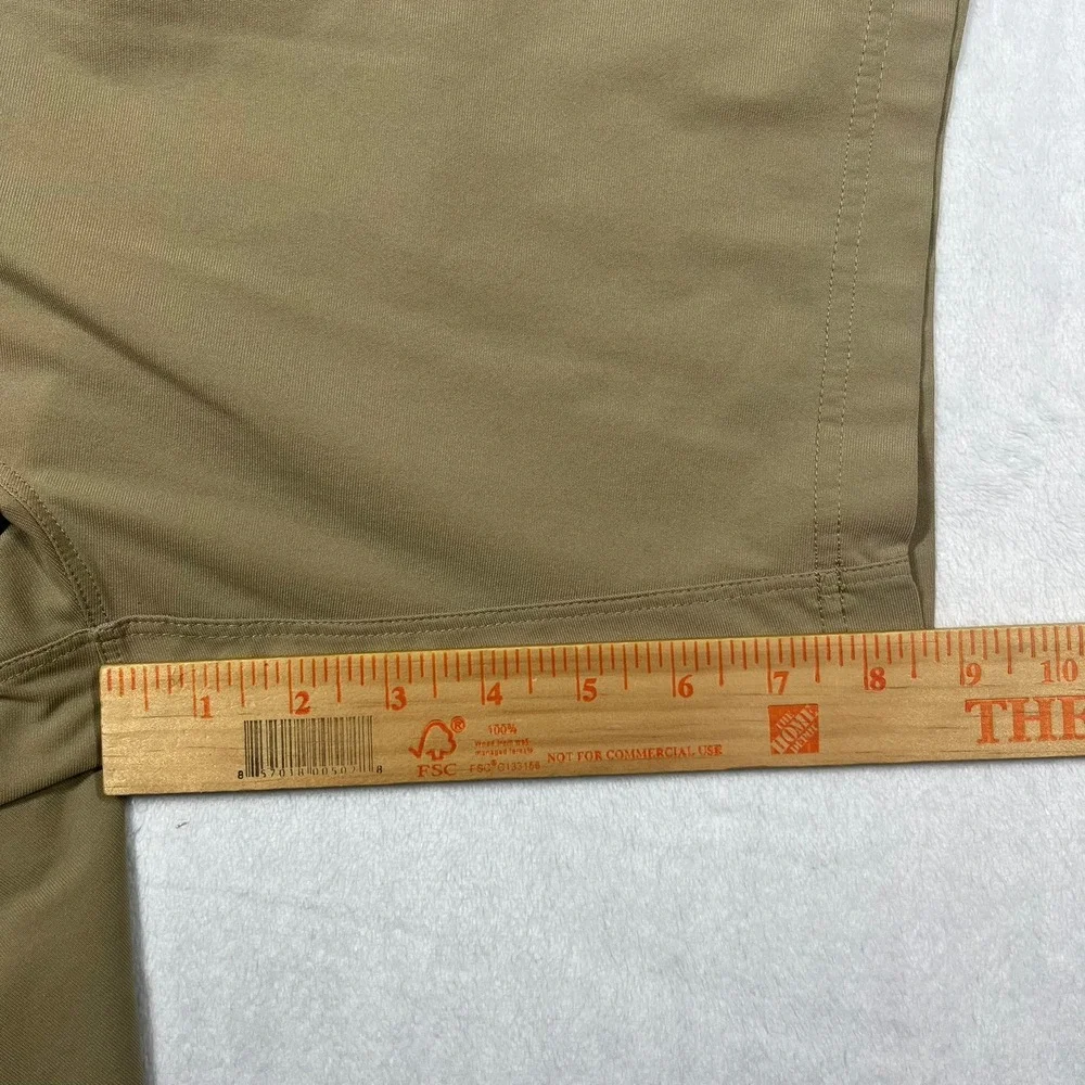 Lululemon Commission Shorts Mens 34 Tan Performance Golf Chino Tech *Flaw
